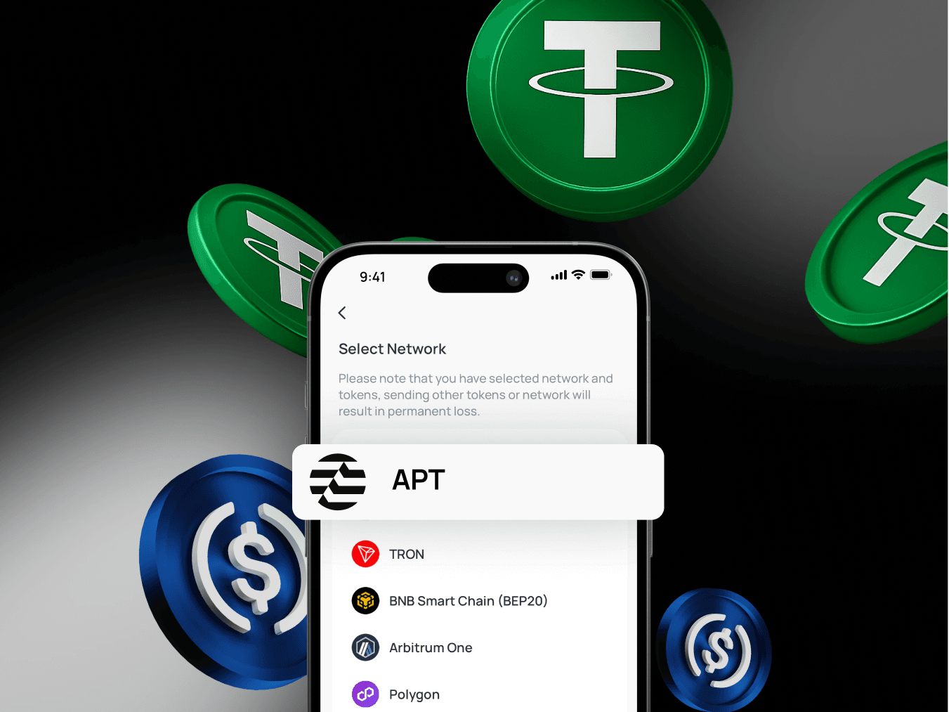 Withdraw $USDT & $USDC with Zero Gas Fees via Aptos!